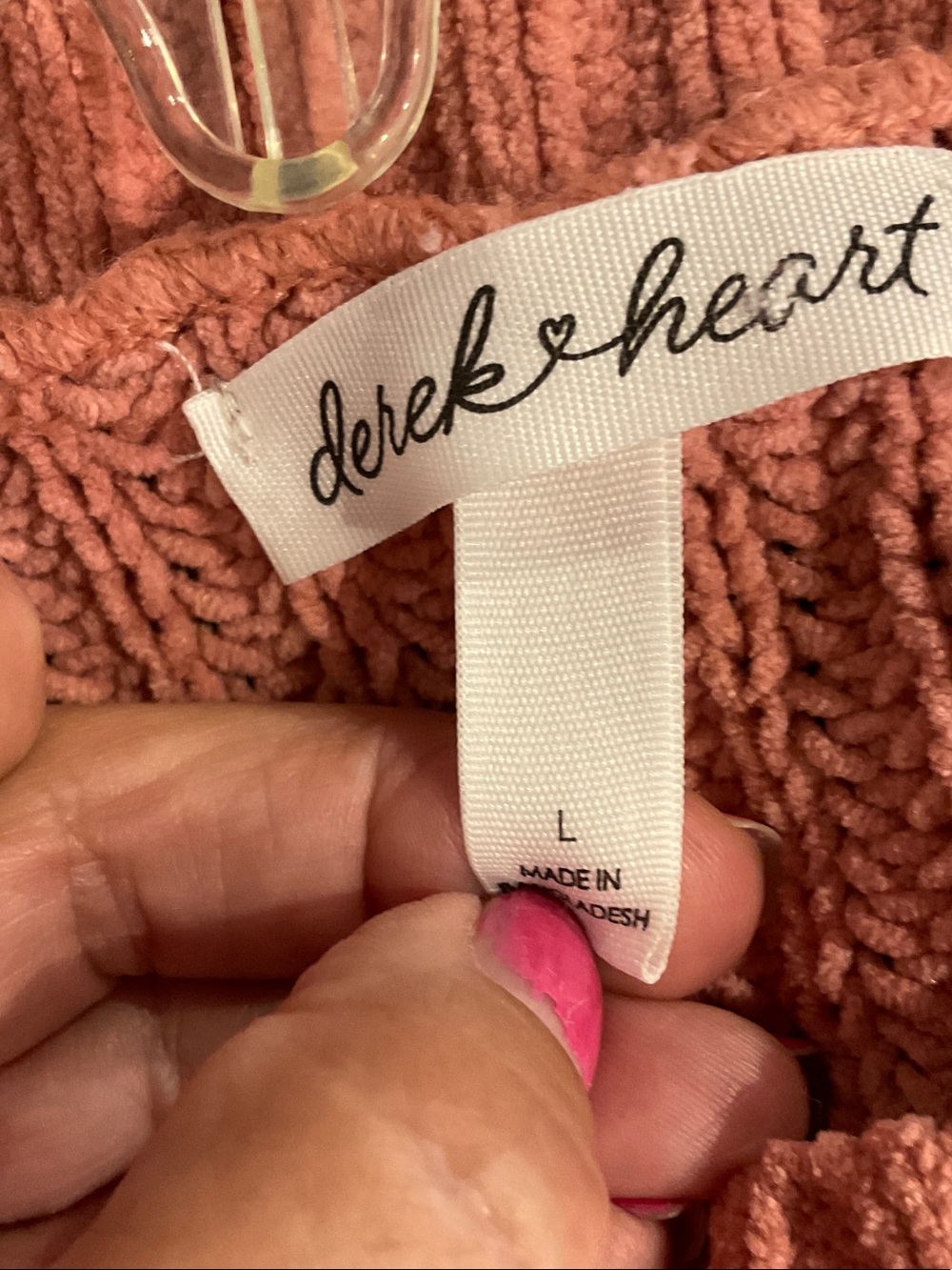 Cable Knit Cropped Sweater - Rust - Picture 4 of 5